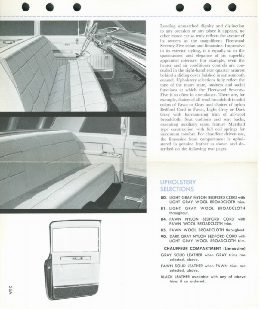 1959 Cadillac Salesmans Data Book Page 90